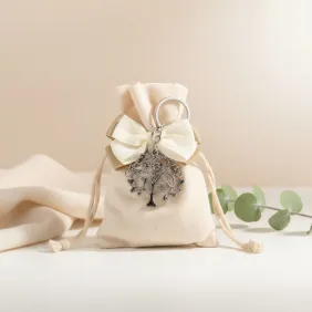 Portachiave Albero della vita Farfalle Bomboniere Confezionate su Sacchetto