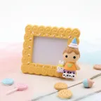 Portafoto Baby Biscottini Magnete Idea Compleanno e Comunione Bimbi