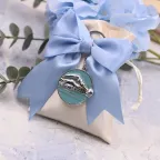 Bomboniera Sacchetto con Portachiavi Nuotatore Personalizzato