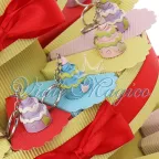 Bomboniere Offerta Torta Confetti con Portachiave Tortina Compleanno Confettata