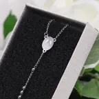 Collana rosario argento con croce – gioiello religioso elegante
