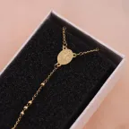 Bomboniera collana rosario oro – croce e medaglietta