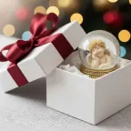 Mini Sfera con Angelo decorativo