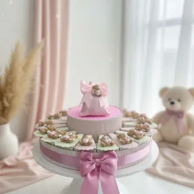 Torta bomboniere con Orsetti Ali Bimba Magnete