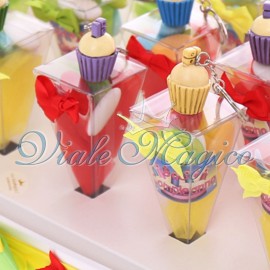 Bomboniere in Offerta Vassoio con Coni Compleanno Portachiavi Cupcake 18 Anni