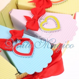 Bomboniere Offerta Torta Confetti con Ciondoli Vespe Colorate Compleanno