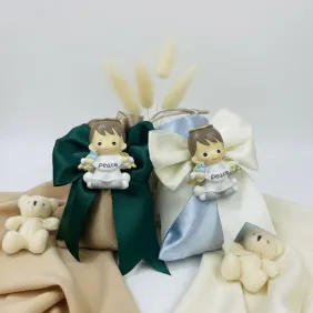 Bomboniera Sacchetto con Magnete Angioletto - collezione angeli del mondo