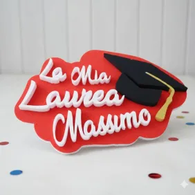 La mia Laurea con Nome in Polistirolo Personalizzati