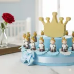 Comunione Bomboniere Piccolo Principe con Corona Statuina