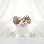 Magnete Santo Battesimo Bimba Bomboniere Con Confetti Plexiglass