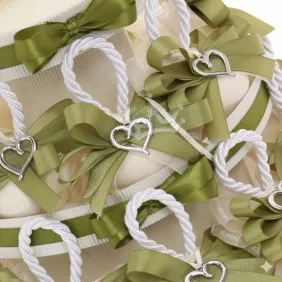 Torta 20 pz Appendini Saponi Profumati con Ciondolo Cuore