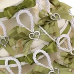 Torta 20 pz Appendini Saponi Profumati con Ciondolo Cuore