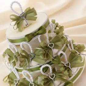 Torta 20 pz Appendini Saponi Profumati con Chiave Cuore