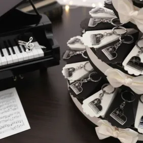 Pianoforte Cromato Torta Bomboniere Compleanno