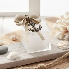 Portachiave Ancora Bronze Compleanno Marino su Plexiglass