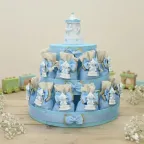 Carillon Bimbo Bomboniere Confezionate Torta 25 Sacchetti Calamite