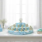 Torte Bomboniere Nascita Battesimo con Statuina Orsettino NinnaNanna Baby Shower Confettata