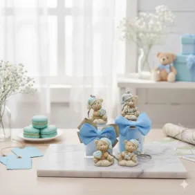 Bimbo Orsetto NinnaNanna Azzurro con accessori