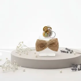 Portachiave Sagoma Sacra Famiglia Bomboniere Plexiglass Con Confetti