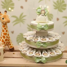Torta Bomboniere Nascita Portachiavi Leoncino Baby