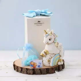 Statuina Maxi Unicorno Arcobaleno Bimbo