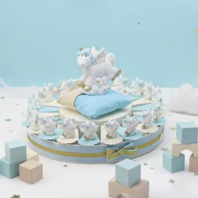 Torta Unicorno Bomboniere Bimbo Statuine Fantasy