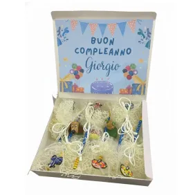 Box con pensierini compleanno per bimbi personalizzabile