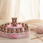 Torta Bomboniere Morbidi Orsetti Bimba Statuine