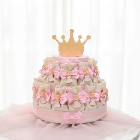 Bomboniere Comunione Piccola Principessa Torta portaconfetti Sacchetti