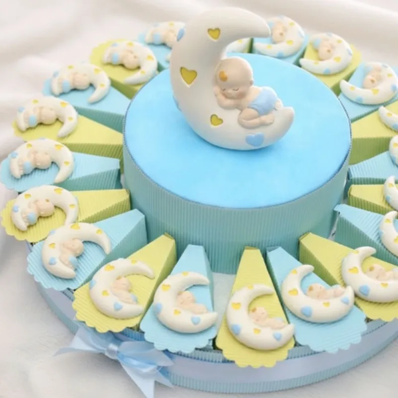Torta Bomboniere Nascita Maschio Dolce Bimbo Dormiglione