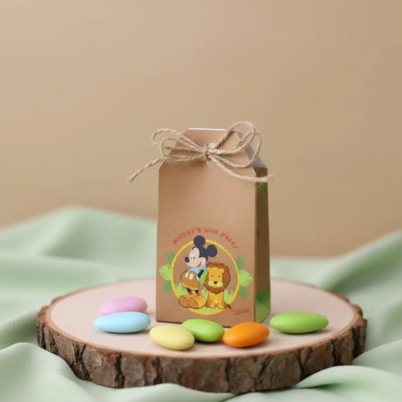 Topolino e Leoncino Orecchie e Astuccio Wild party con Confetti