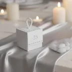 Scatolina con n°25 argento per Anniversario Matrimonio con Confetti