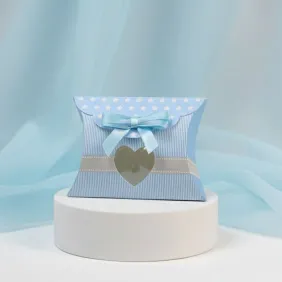 Busta Cuore Celeste Astuccio Star con Confetti