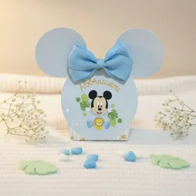 Astuccio portaconfetti Baby Mickey "Abbracciami" nascita bimbo. bomobniere disney