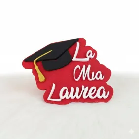 Sagoma in Polistirolo Personalizzato evento Laurea. Allestimento laurea
