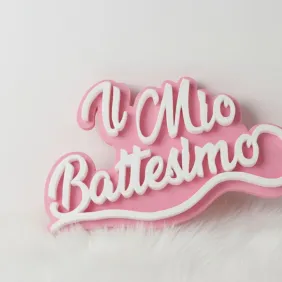 Allestimento battesimo bimba sagoma polistirolo