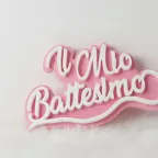 Allestimento battesimo bimba sagoma polistirolo