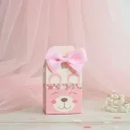 Tag portaconfetti My little Bear con confetti e bigliettino