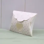 Scatolina Fai da te Busta Cuore Bloom Tortora con fantasia