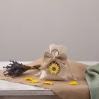 Bomboniere Prima Comunione Sacchetto con Portachiavi Girasole