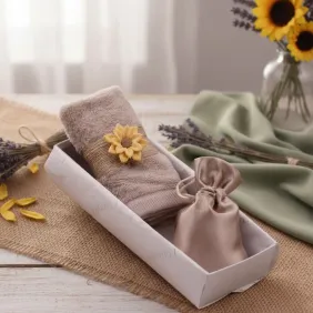 Confezione Prima Comunione - Bomboniere Asciugamano Girasole