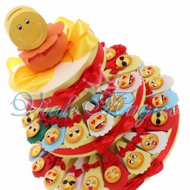 Bomboniere Compleanno Offerte Torta Confetti con Magnete Smile