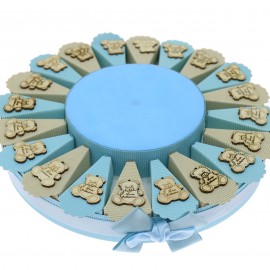 Torta Da 20pz Il Mio Battesimo Orsetto Celeste