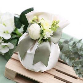 Sacchetto Maxi Raso Bianco
